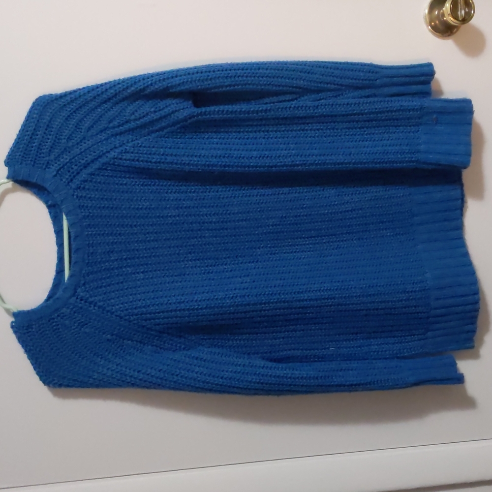 Teal knit sweater
